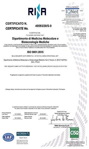 3 Certificato certificazione CdS Tecniche Laboratorio Biomedico
